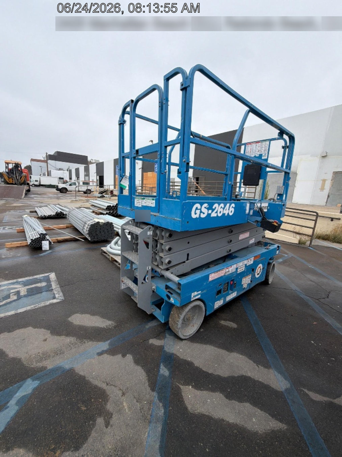 2019 Genie GS-2646 folding rails with full height swing gate