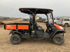 2022 Kubota RTV-X1140W-H Plastic Canopy, Windshield Acrylic Clear, LED Strobe Light, Wire Harness Kit, Back up Alarm