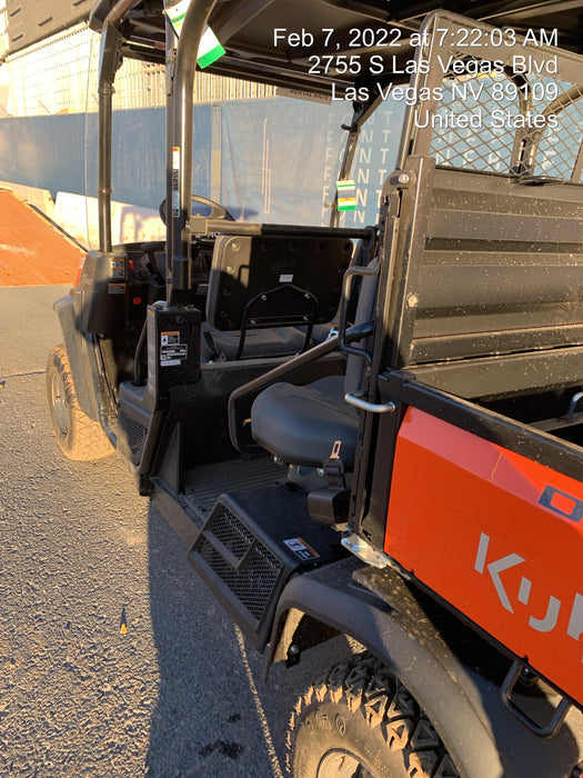2022 Kubota RTV-X1140W-H Plastic Canopy, Windshield Acrylic Clear, LED Strobe Light, Wire Harness Kit, Back up Alarm