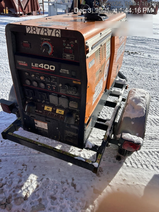 2023 Lincoln Electric LE400 Kubota V1505, Trlr, Cable Rack, Light Kit, ES Decals, T3