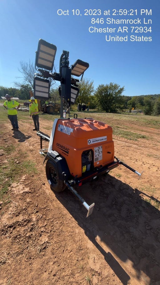 2023 Generac MLT2 Diesel, Flex Switch 120V Input, Powerzone Controller, (4) 320W LED Lights, 4kW Generator, 39.9 Gal Fuel Tank, 2" Ball, T3