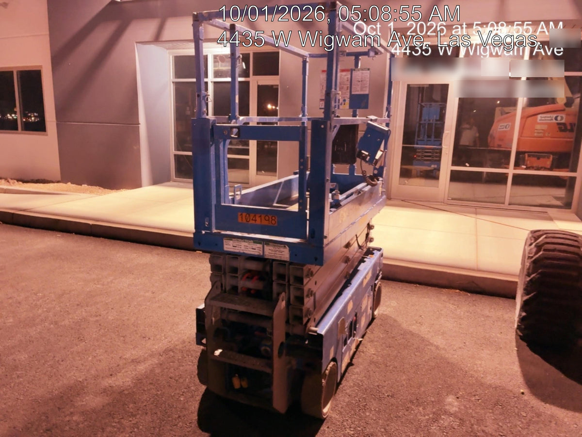 2020 Genie GS-1930 Solid Non Marking Tires, Beacon, Folding rails with half height swing gate, 800W Inverter