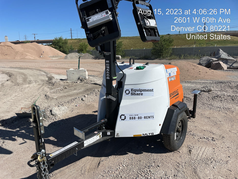 2023 Generac MLT2 Diesel, Flex Switch 120V Input, Powerzone Controller, (4) 320W LED Lights, 4kW Generator, 39.9 Gal Fuel Tank, 2" Ball, T3