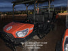 2022 Kubota RTV-X1140W-H Plastic Canopy, Windshield Acrylic Clear, LED Strobe Light, Wire Harness Kit, Back up Alarm