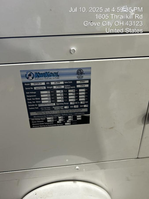 2023 KWIKOOL KPO5-21H