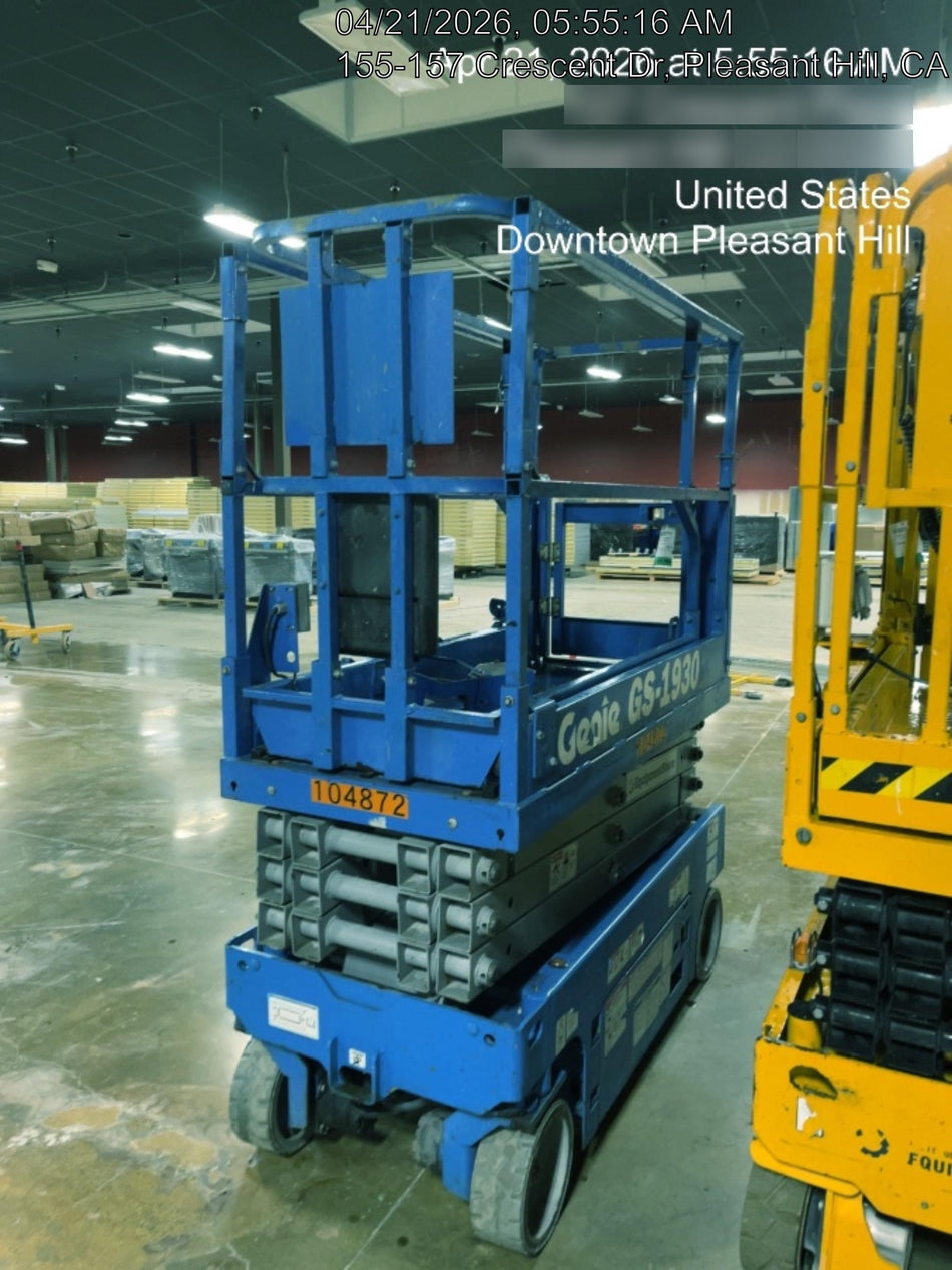 2020 Genie GS-1930 Solid Non Marking Tires, Beacon, Folding rails with half height swing gate, 800W Inverter