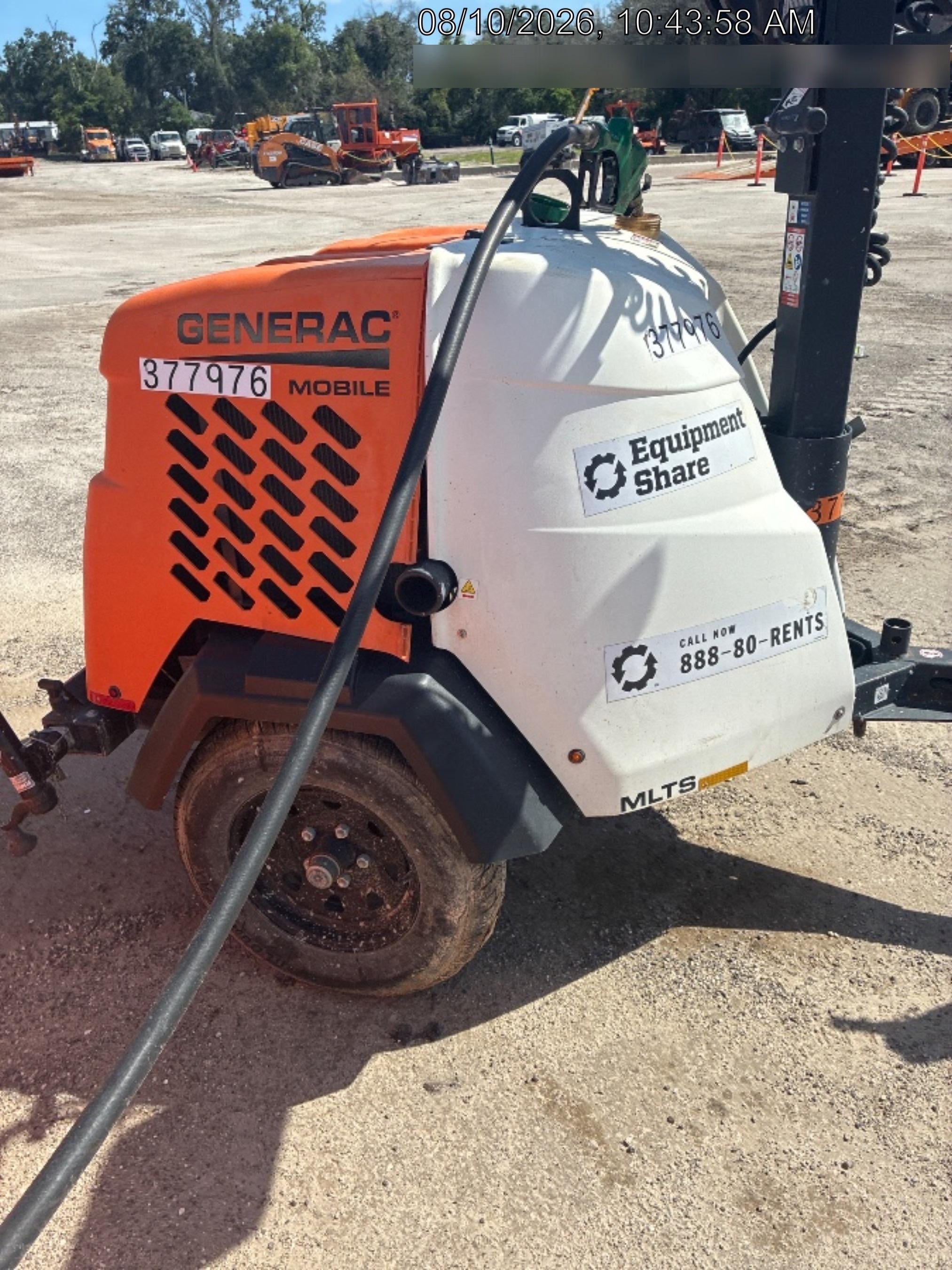 2023 Generac MLT2 Diesel, Flex Switch 120V Input, Powerzone Controller, 
(4) 320W LED Lights, 4kW Generator, 39.9 Gal Fuel Tank, 2" Ball, T3