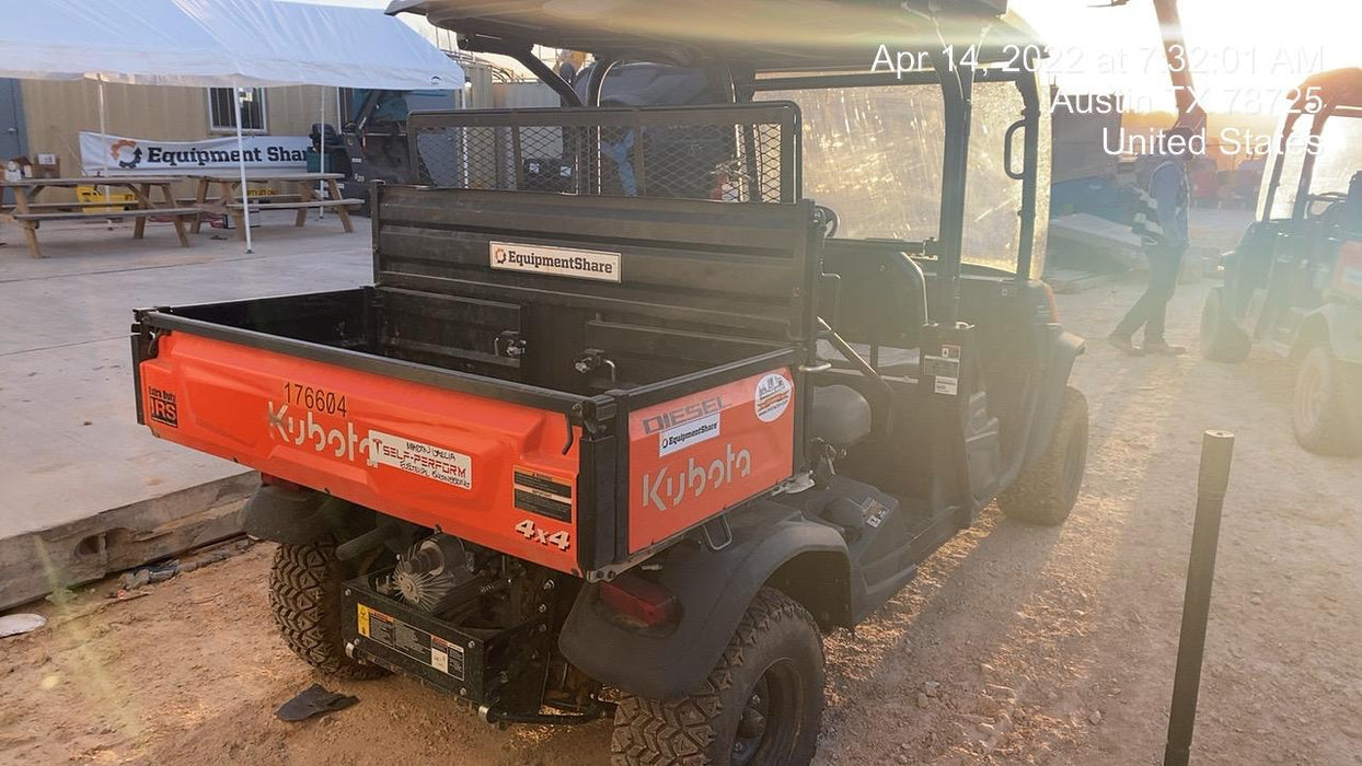 2021 Kubota RTV-X1140W-H Plastic Canopy, Windshield Acrylic Clear, LED Strobe Light, Wire Harness Kit, Back up Alarm