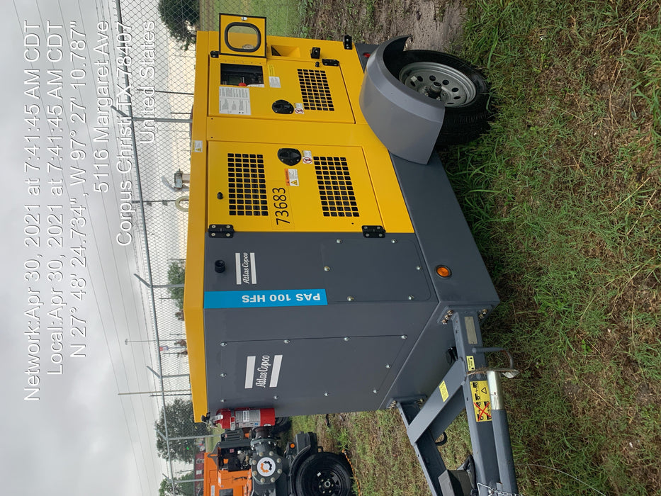 2020 ATLAS COPCO PAS 100 HF CS Enclosed