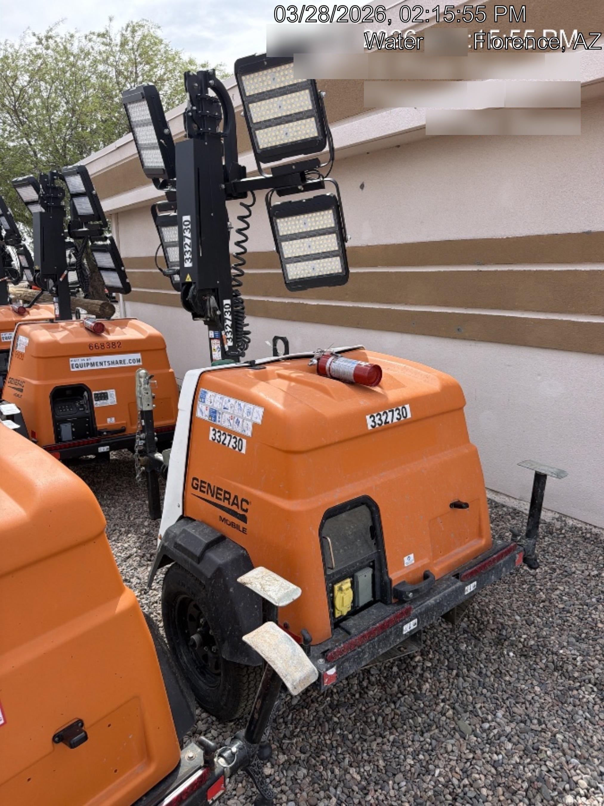 2023 Generac MLT2 Diesel, Flex Switch 120V Input, Powerzone Controller, (4) 320W LED Lights, 4kW Generator, 39.9 Gal Fuel Tank, 2" Ball, T3
