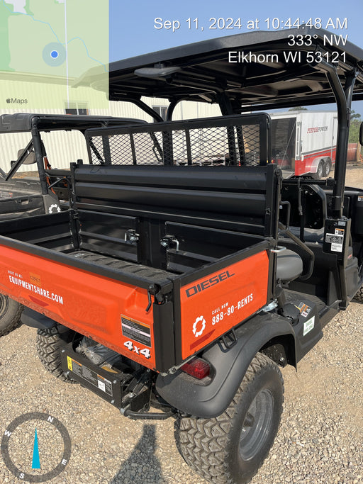 2021 Kubota RTV-X1140W-H Plastic Canopy, Windshield Acrylic Clear, LED Strobe Light, Wire Harness Kit, Back up Alarm
