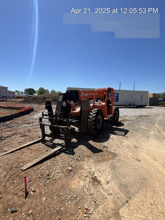 2018 Skytrak 10054 Skytrak 10054 10K Telehandler w/Open ROPS Solid Tires, LED Work Lights, Rotating Beacon, 60" Carriage/60" Forks