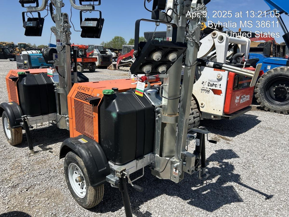 2024 Wanco WLTT-4MM4K Diesel, Mitsubishi L2E, 9.0HP @1800 rpm, Deep Sea Controller, Shore Power Plug, Auto Start, (4) 350W LED Floodlights, 4kW Generator, 60 Gal Fuel Tank, 2" Ball, T3