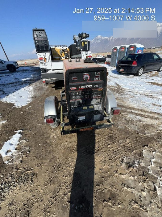 2022 Lincoln Electric LE400 Kubota V1505, Trlr, Cable Rack, Light Kit, ES Decals, T3