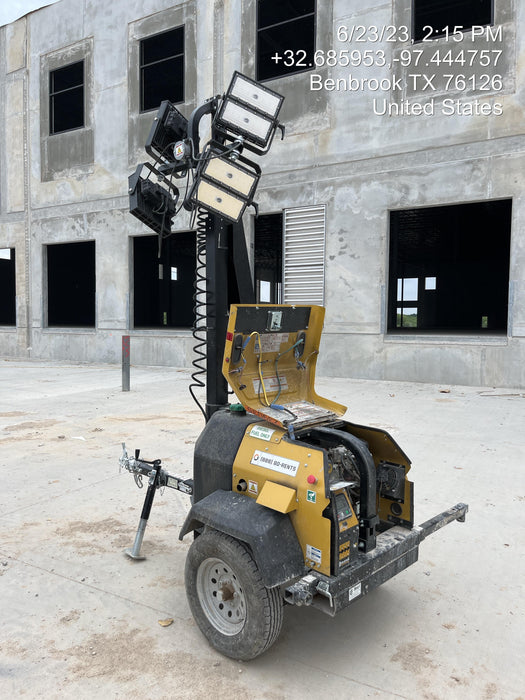 2022 Allmand NLV3GR (4) LED Light Fixture 350W, 23' Vertical Mast, 3kW Prime, Towable, Deep Sea L401, Leveling Jacks, Yanmar T4F 5.8hp