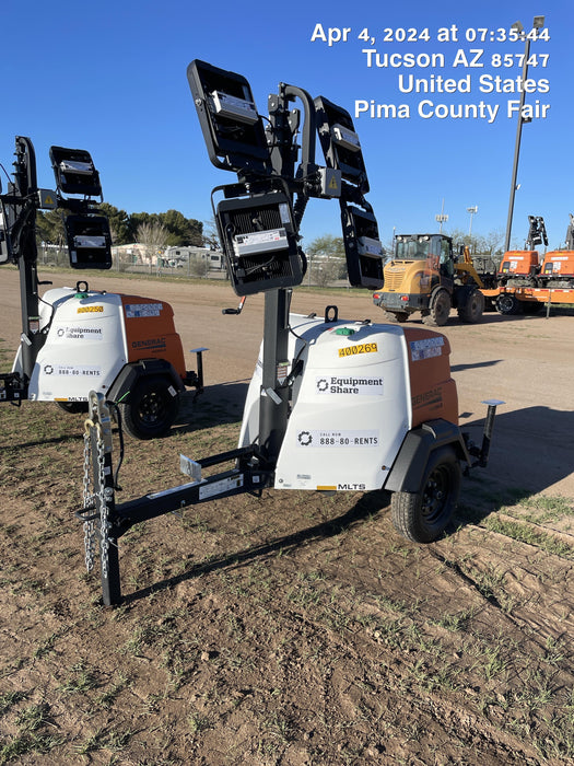 2024 Generac MLT2 Diesel, Flex Switch 120V Input, Powerzone Controller, 
(4) 320W LED Lights, 4kW Generator, 39.9 Gal Fuel Tank, 2" Ball, T3