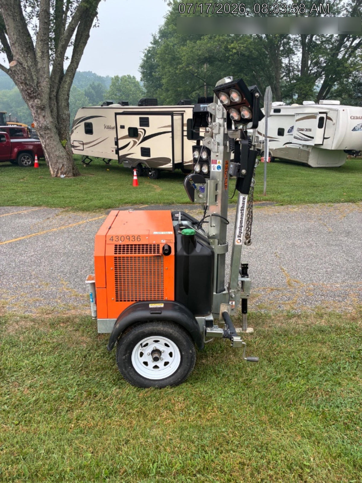 2024 Wanco WLTT-4MM4K Diesel, Deep Sea Controller, Shore Power Plug, Auto Start, (4) 350W LED Floodlights, 4kW Generator, 60 Gal Fuel Tank, 2" Ball, T3