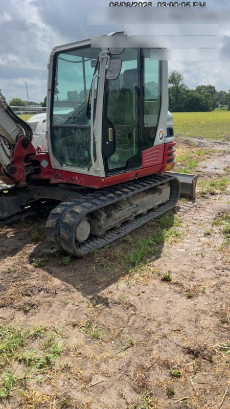 2019 Takeuchi TB290 Cab/Heat/AC Rubber tracks, Dozer blade, Travel alarm, Auxiliary hydraulics w/Manual QC, Hydraulic thumb, 18", 24", and 36" Buckets
