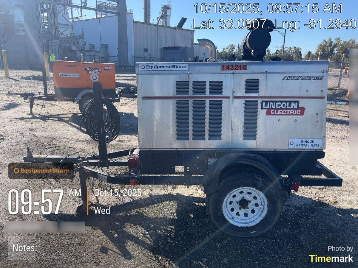2021 Lincoln Electric Air Vantage 566 Air Vantage 566X Ready Pak 3 (includes trailer, cable rack, fender light kit); no telematics