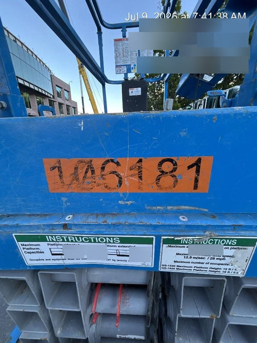 2020 Genie GS-1930 Solid Non Marking Tires, Beacon, Folding rails with half height swing gate, 800W Inverter