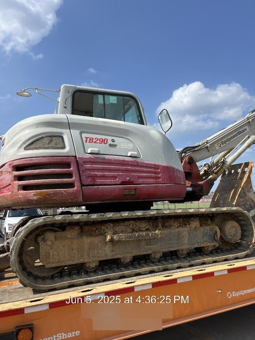 2019 Takeuchi TB290 Takeuchi TB290 Cab/Heat/AC w/Rubber Tracks, Auxiliary Hydraulics, Dozer Blade, Manual QC, 18/24/36" Buckets, Hydraulic Thumb Installed