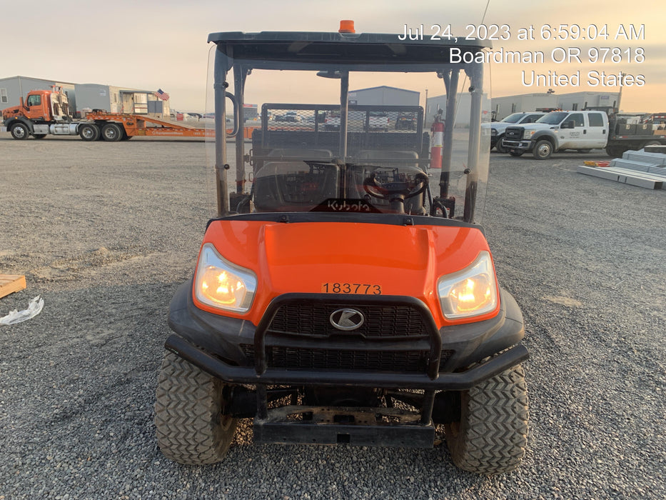 2021 Kubota RTV-X1140W-H Plastic Canopy, Windshield Acrylic Clear, LED Strobe Light, Wire Harness Kit, Back up Alarm