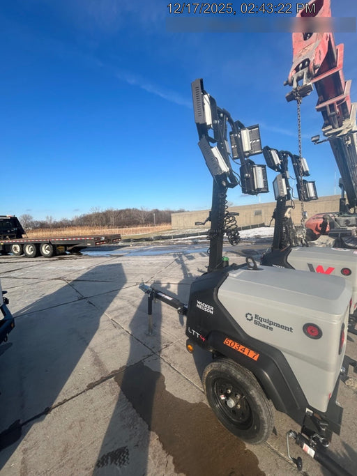 2024 Wacker Neuson LTT4 Diesel, Kohler KDW702, Deep Sea Controller, Auto Start, LED 320W, Bypass Outlet, T3