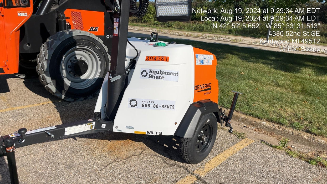 2024 Generac MLT2 Diesel, Flex Switch 120V Input, Powerzone Controller, 
(4) 320W LED Lights, 4kW Generator, 39.9 Gal Fuel Tank, 2" Ball, T3