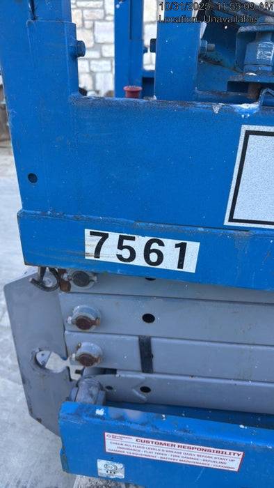 2017 Genie GS-1930 Genie GS-1930 Lift w/Fixed Rail and Chain Entry