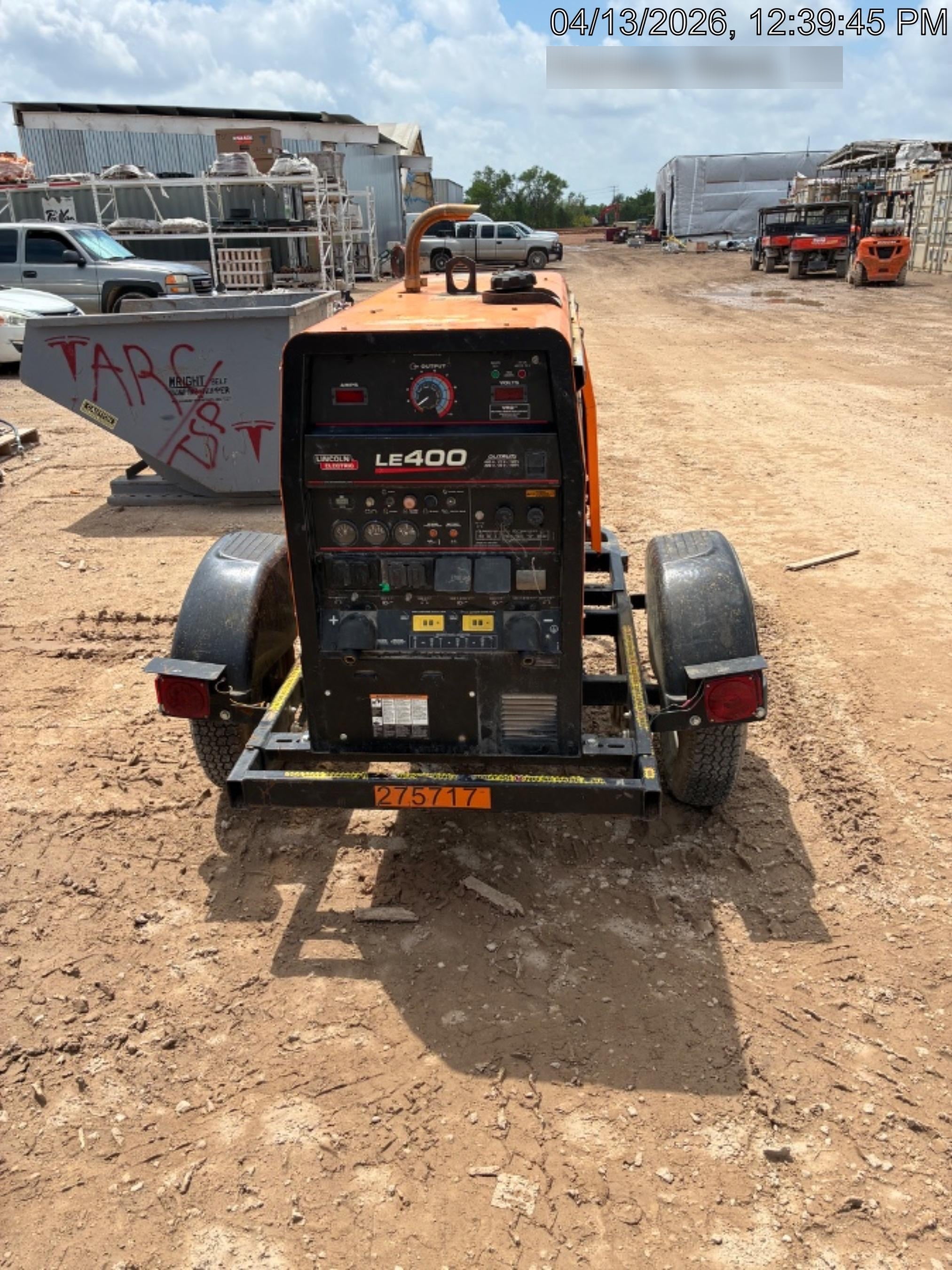2022 Lincoln Electric LE400 Kubota V1505, Trlr, Cable Rack, Light Kit, ES Decals, T3