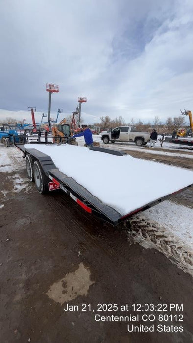 2025 TEXAS PRIDE TRAILERS 21' Lowboy Gravity Tilt Bed 14K Bumper Pull Trailer
