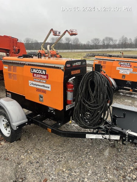 2022 Lincoln Electric LE400 Kubota V1505, Trlr, Cable Rack, Light Kit, ES Decals, T3