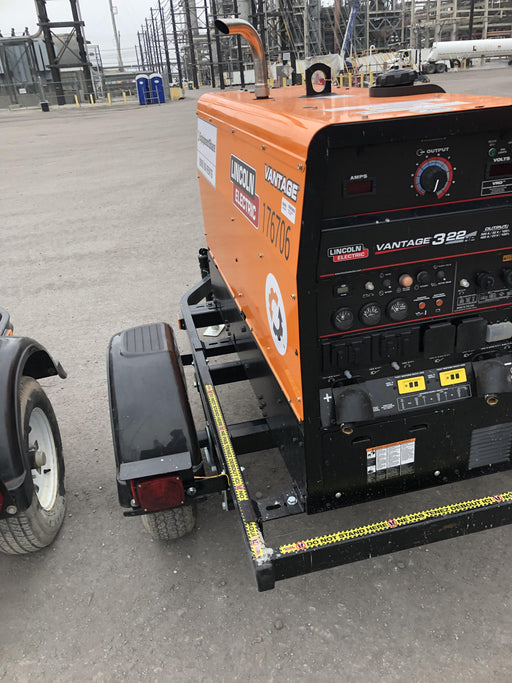 2021 Lincoln Electric Vantage 322 Vantage 322 Ready Pak 3 w/ Decals, ORANGE (includes trailer, cable rack, fender light kit) NO Telematics