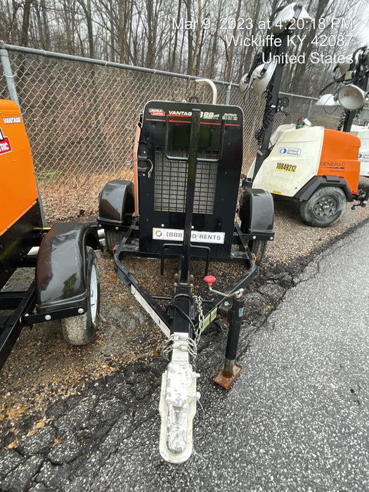 2019 Lincoln Electric Vantage 322 Welder Ready-Pak 3, Two wheel trailer, Fender and Light kit, Cable Rack