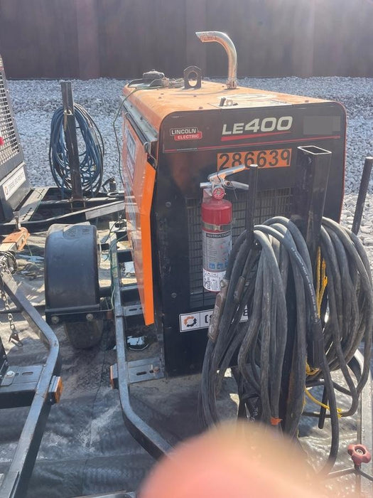 2022 Lincoln Electric LE400 Kubota V1505, Trlr, Cable Rack, Light Kit, ES Decals, T3