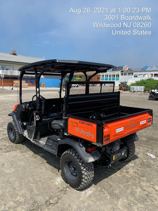 2021 Kubota RTV-X1140W-H Plastic Canopy, Windshield Acrylic Clear, LED Strobe Light, Wire Harness Kit, Back up Alarm