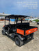 2021 Kubota RTV-X1140W-H Plastic Canopy, Windshield Acrylic Clear, LED Strobe Light, Wire Harness Kit, Back up Alarm