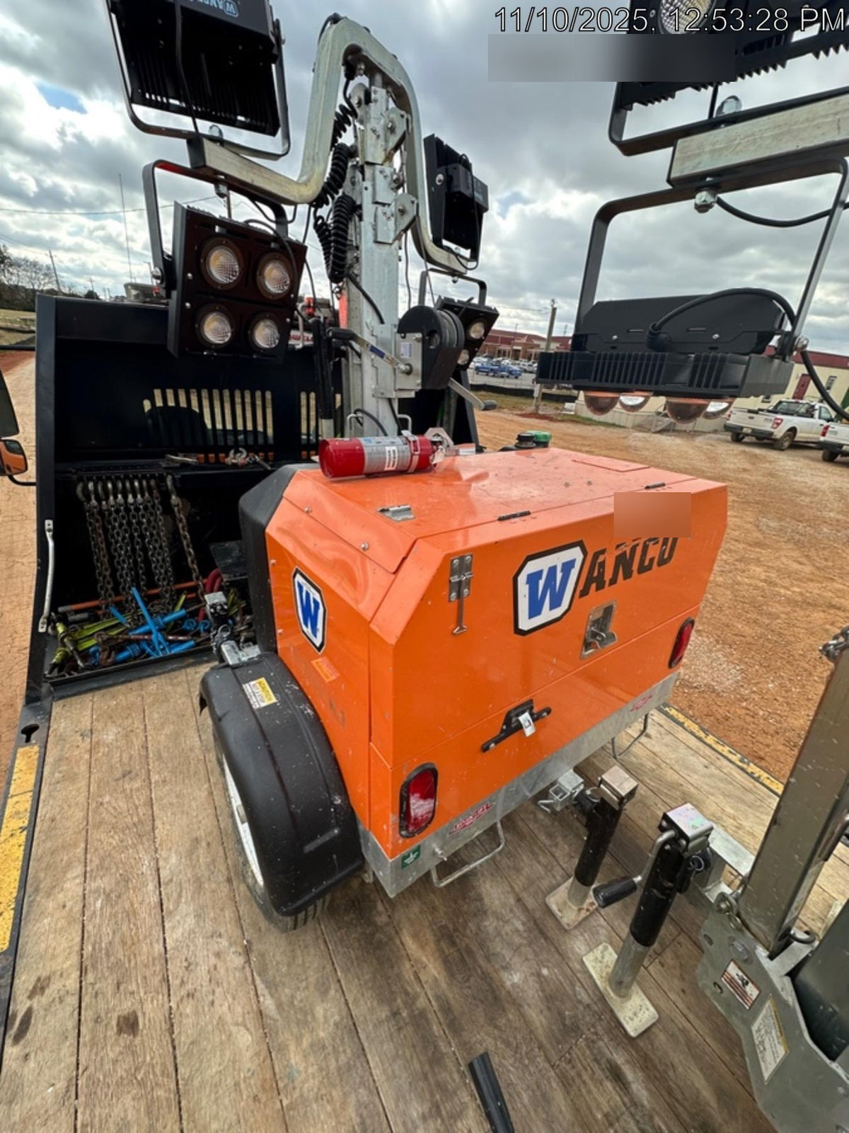 2025 Wanco WLTT-4MM4K Diesel, Mitsubishi L2E, 9.0HP @1800 rpm, Deep Sea Controller, Shore Power Plug, Auto Start, (4) 350W LED Floodlights, 4kW Generator, 60 Gal Fuel Tank, 2" Ball, T3