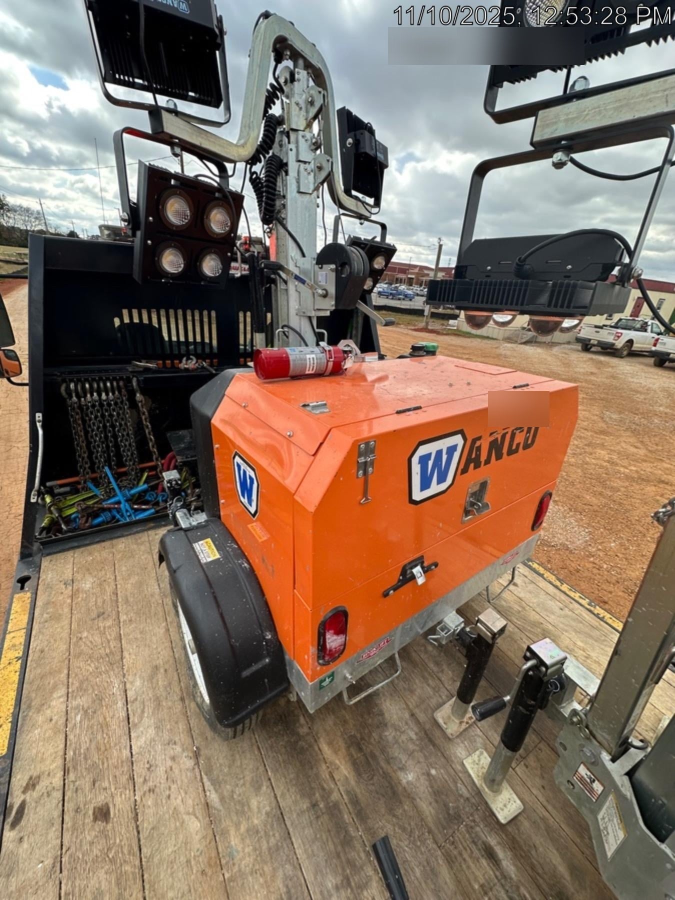 2025 Wanco WLTT-4MM4K Diesel, Mitsubishi L2E, 9.0HP @1800 rpm, Deep Sea Controller, Shore Power Plug, Auto Start, (4) 350W LED Floodlights, 4kW Generator, 60 Gal Fuel Tank, 2" Ball, T3