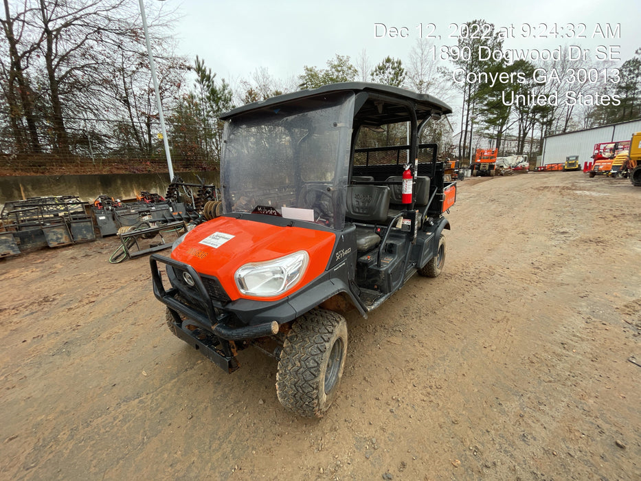 2022 Kubota RTV-X1140W-H Plastic Canopy, Windshield Acrylic Clear, LED Strobe Light, Wire Harness Kit, Back up Alarm