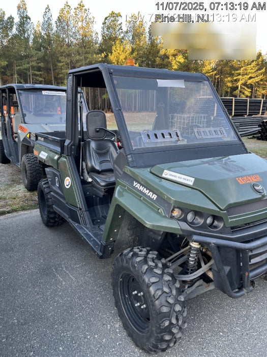 2021 Yanmar YU1000 Canopy, Steel Wheel, Poly WindShield, Beacon, Backup Alarm