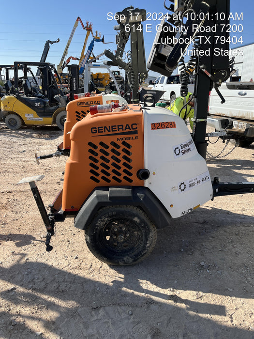 2023 Generac MLT2 Diesel, Flex Switch 120V Input, Powerzone Controller, (4) 320W LED Lights, 4kW Generator, 39.9 Gal Fuel Tank, 2" Ball, T3