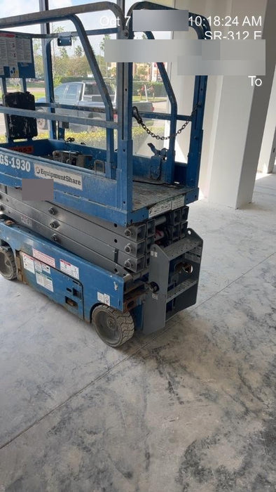 2019 Genie GS-1930 Fixed Rails with Chain Entry