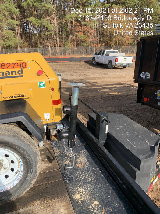 2021 Allmand NLV3GR (4) LED Light Fixture 350W, 23' Vertical Mast, 3kW Prime, Towable, Deep Sea L401, Leveling Jacks, Yanmar T4F 5.8hp