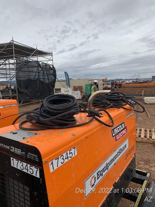 2021 Lincoln Electric Vantage 322 Vantage 322 Ready Pak 3 w/ Decals, ORANGE (includes trailer, cable rack, fender light kit) NO Telematics