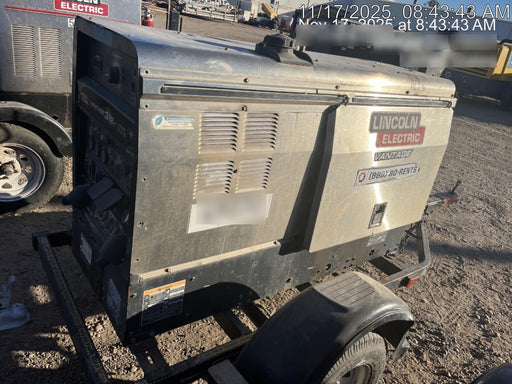 2019 Lincoln Electric Vantage 322 Ready-Pak 3, Two Wheel Trailer, Fender and Light Kit, Cable Rack