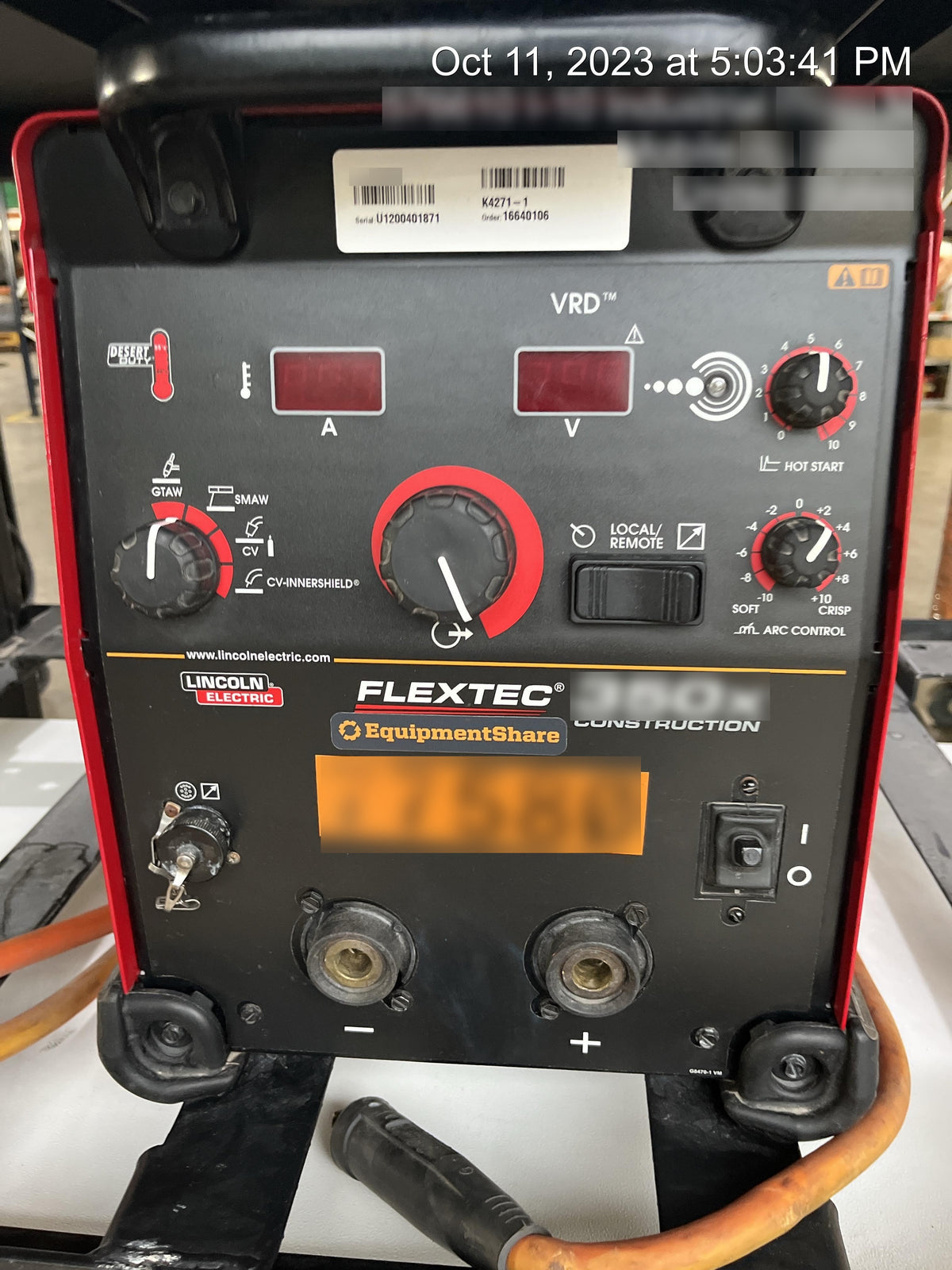 2020 LINCOLN ELECTRIC FLEXTEC 350X