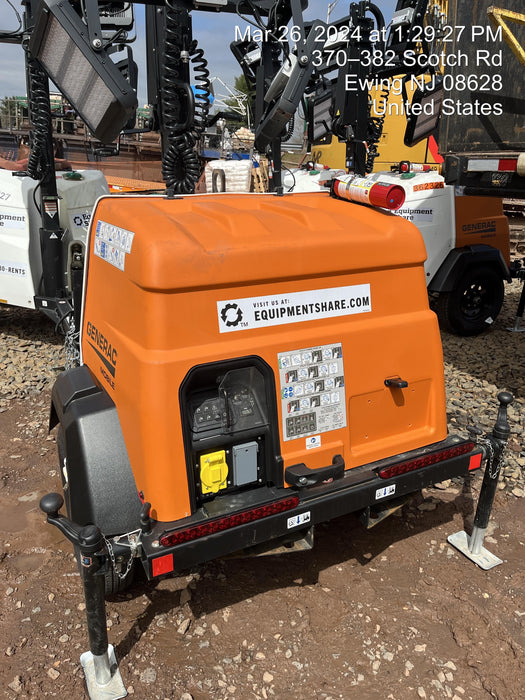 2023 Generac MLT2 Diesel, Flex Switch 120V Input, Powerzone Controller, 
(4) 320W LED Lights, 4kW Generator, 39.9 Gal Fuel Tank, 2" Ball, T3