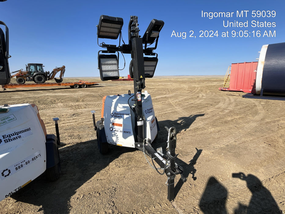 2023 Generac MLT2 Diesel, Flex Switch 120V Input, Powerzone Controller, (4) 320W LED Lights, 4kW Generator, 39.9 Gal Fuel Tank, 2" Ball, T3