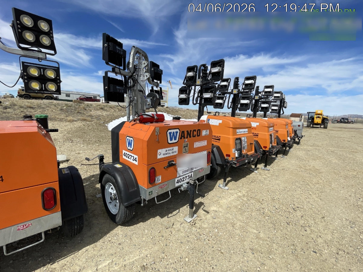 2024 Wanco WLTT-4MM4K Diesel, Deep Sea Controller, Shore Power Plug, Auto Start, (4) 350W LED Floodlights, 4kW Generator, 60 Gal Fuel Tank, 2" Ball, T3